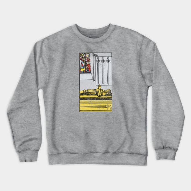 Four of swords (distressed) Crewneck Sweatshirt by Nate's World of Tees